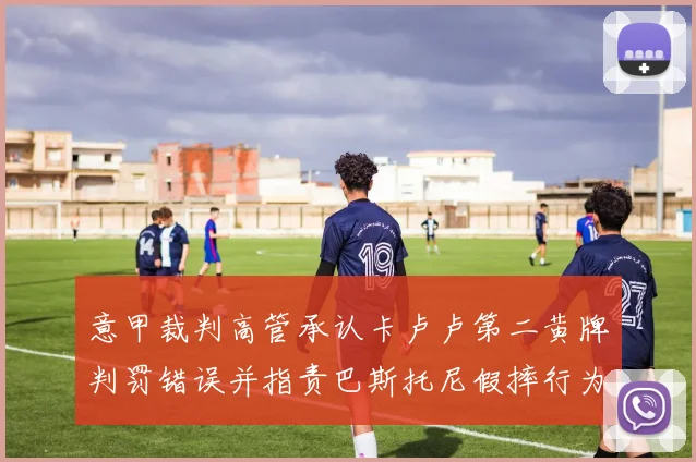 意甲裁判高管承认卡卢卢第二黄牌判罚错误并指责巴斯托尼假摔行为